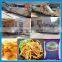 Full automatic frozen french fries maker/potato chips processing machine