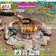 Portable Height-Adjustable 360 Degree Swivel Rotating Camping Fire Pit