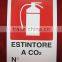 Advertising Fire Extinguisher Metal Sign