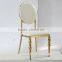 Mid century modern design stainless steel chair stainless steel banquet chair