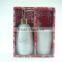 Ceramic bathroom vanity set 2 /lotion dispenser & tumbler, gold dispenser