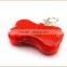 LED Red Pet Bone Collar Tag Safety Blinking Light Dogs Keychain Plastic Generic