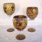 set 3 high quality goblet wedding centerpieces