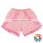 HOT PINK Baby Ruffle Pom Pom Shorts Kids Cotton High Waist Icing Shorts Cargo For 2 YEARS OLD Baby Girls Shorts
