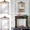 Antique solid wood frame handmade flowers painting