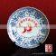 New year gift high quality handpainted ceramic logo plates for Coca Cola souvenir