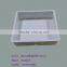 custom vacuum formed thick film blister rectangle tray with ABS plastic white material