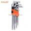 AK-0409 chrome steel hex key set