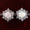 Vintage wholesale pearl rhinestone lotu buckle for dresses flower