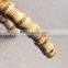 Big and brown bamboo round bag handles