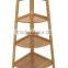 bamboo triangle display shelf