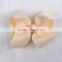 Small solid color grosgrain hair clip bows