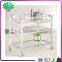 Luxury Clear Hotel Furniture Coffee Cart Acrylic Push Cart Restaurant Tea Trolley