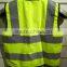 yellow warning hi vis safety vest for kids