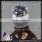 CX-C-245C Custom Cute Pom Pom Rex Rabbit Fur Beanie Hat And Cap Fur Hats
