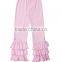 Wholesale cotton short shorts baby clothes children's boutique pink ruffle children's shorts
