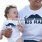 2017 latest cotton baby clothes father son summer children clothes short sleeve white kid custom t shirt wholesale china