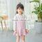 S60617B 2017 New autumn baby girl dress cotton v neck summer casual clothers for 3-8 Y