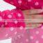 Women Hooded print floor length bath robe