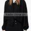 Runwaylover EY2356B Hot Sale 2017 Ladies Elegant Stand Collar Loose Blouse