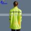 Good quality cycling rain hi vis reflective safety jacket with led lights
