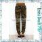 2017 Girls Knee Slit Camouflage Jogger Pants