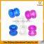 Screw Flesh Tunnels Ear Plugs Acrylic Stretching Body Piercing Jewelry