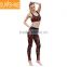OEM Yoga Wear Red Color Workout Clothes Dry Fit Yoga Suit For Women