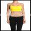 Seamless Cross Strap Back SPORTS BRA TANK TOP Stretch Bandeau Cami yellow color