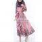 Vintage Chiffon Lining Islamic Pakistan Muslim Arab Garment Maxi Dress For Women (Mu041411)