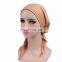 Plain Scarf Muslim Cap Stretch Cloth Covered Hat Chemotherapy Hat
