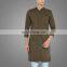 Dark Brown Islamic Men Clothing in Dubai jubba designs for men long sleeves long shirts