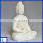 Resin White Budda statue for Religious,Sitting Budda Figure for decoration