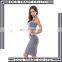 Latest Casual Grey Deep V Neckline Draped Bodycon Dress Designs Party Dresses