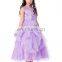 Grace Karin Sleeveless Ruffled Flower Girl Princess Bridesmaid Wedding Pageant Mauve Party Dress CL010407-2