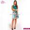 Sleeveless Flower Print Summer Midi New Ladies Beach Dress