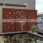 outdoor artificial bamboo corten steel screen panels