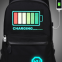 Intelligent voice control dazzle color flashing lights school students led backpack bag for men and women