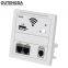 OUTENGDA Wi-Fi Router Wall Embedded USB Access Point Wireless in Wall AP panel socket wifi repeater/router Champagne/White