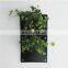 black green color lights plants watering system for round wall hanging felt plant pot
