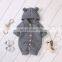 2020 Ins Autumn Full Sleeves Knitting Hooded Baby Bodysuits