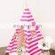 Small Boy Stripe Canvas Play Teepee Tent Children Toy Tent Portable Kids Play tent