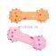 Wholesale Custom Eco friendly Safety Vinyl Pet Toys Dumbbell Style Dog Chew Ball Toys