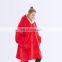 OEM 2 Ply Soft High Quality Amazon Hot Sale Adults Children Custom Sherpa Oversized Hoodie Blanket