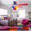 Simple and stylish 42-inch fan lights colorful children's bedroom, decorated wooden fan lights wholesale