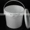 Hot sale Printing&Packaging pp clear round plastic bucket with lid and handle