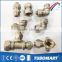 Best CW617N brass pipe chrome-plated tee screw fitting with cheap price