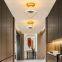 Golden Acrylic Aluminum Aisle Ceiling Lamp For Cloakroom Corridor Balcony Foyer lighting Thin lights Home Lustering Luminaire