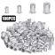 100Pcs Steel Aluminum Rivet Nuts Kit Threaded Rivet Nut Tool Nut Gun Inserts Rivnut Nutsert M4 M5 M6 M8 Mixed Kit Set