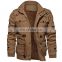 2021 cross-border Amazon eaby wish plus velvet thick mid-length washed cotton large size loose coat jacket cotton jacket
